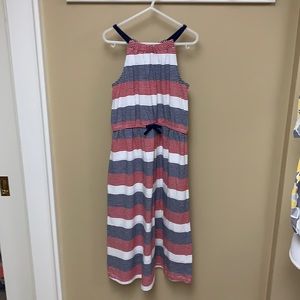 Gymboree red white and blue stripe maxi
